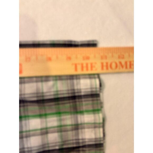 Ecko Unltd Mens Plaid Short Sleeve Button-Up Shirt Large Green/Gray - Picture 11 of 14